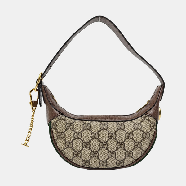 Ophidia Mini Monogram Coated Canvas Beige