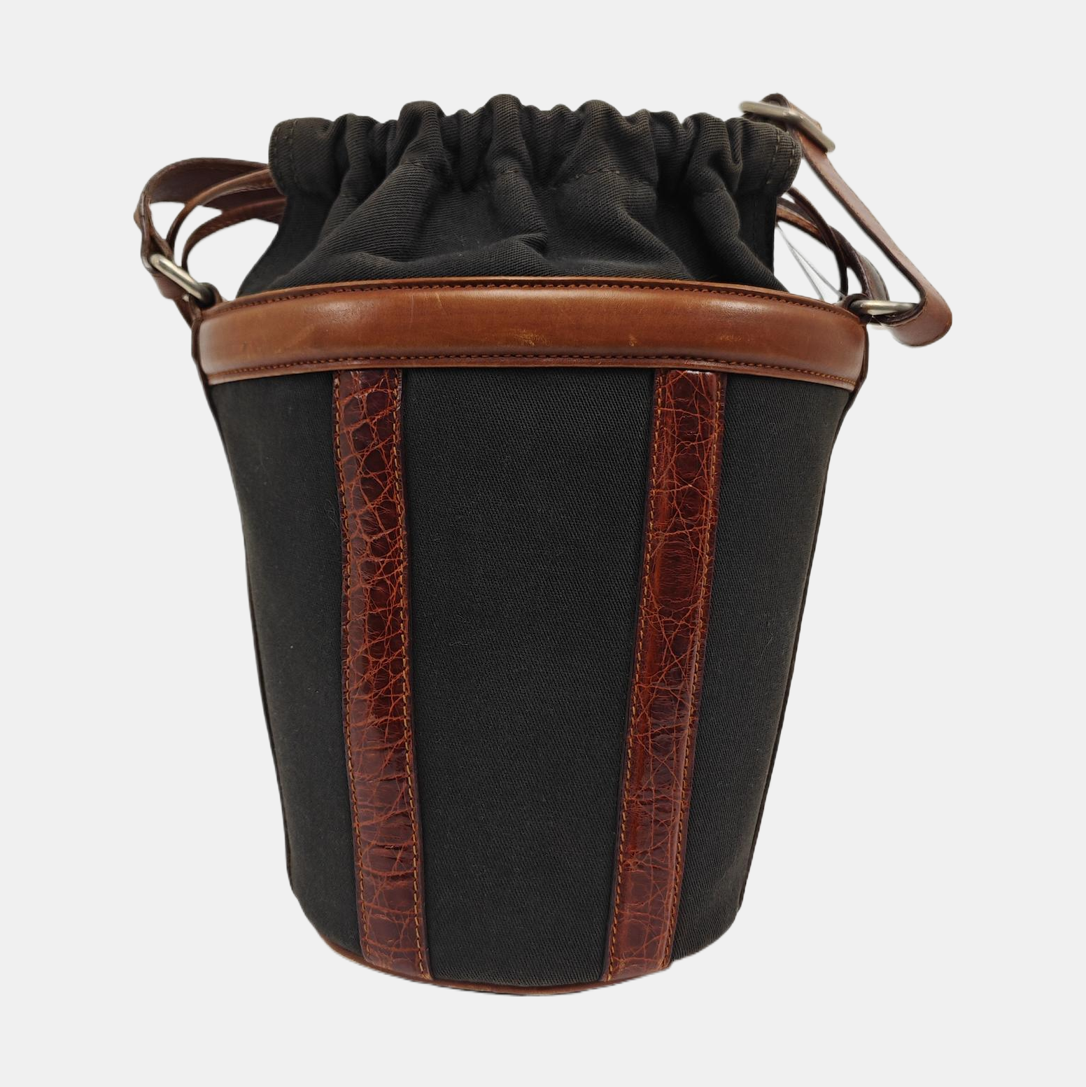 Authenticated pre-owned  TRIOMPHE Canvas Brown - Bucket Bag at Looply