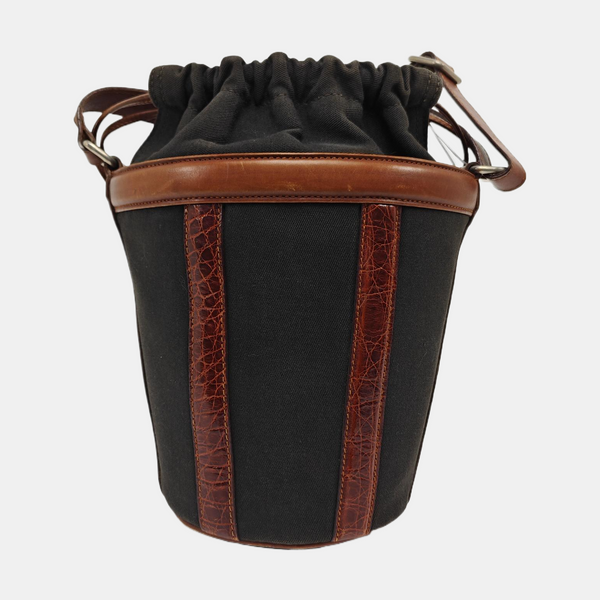 Authenticated pre-owned  TRIOMPHE Canvas Brown - Bucket Bag at Looply