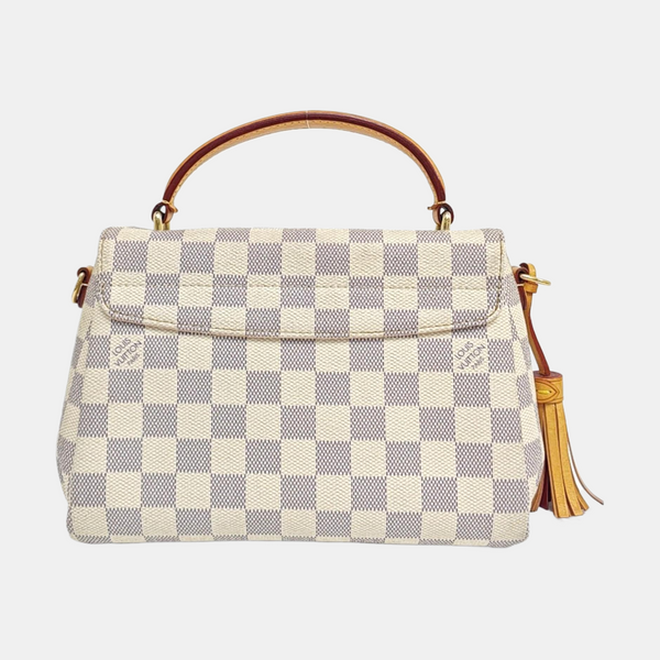 CROISETTE Damier Azur Coated Canvas White