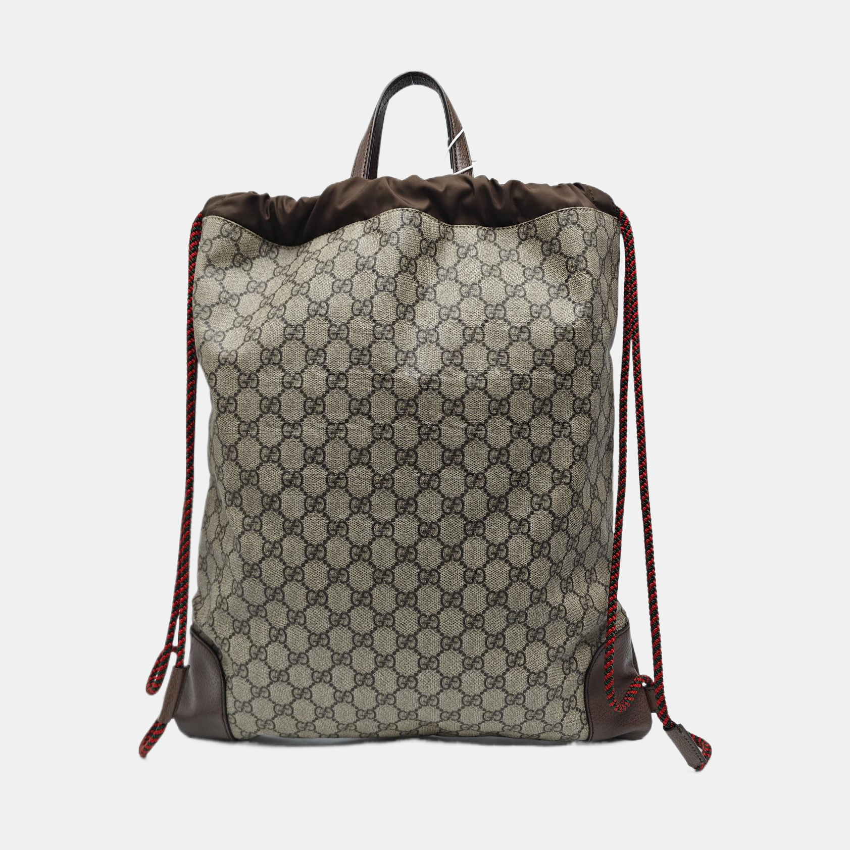 Monogram Coated Canvas Backpack Black