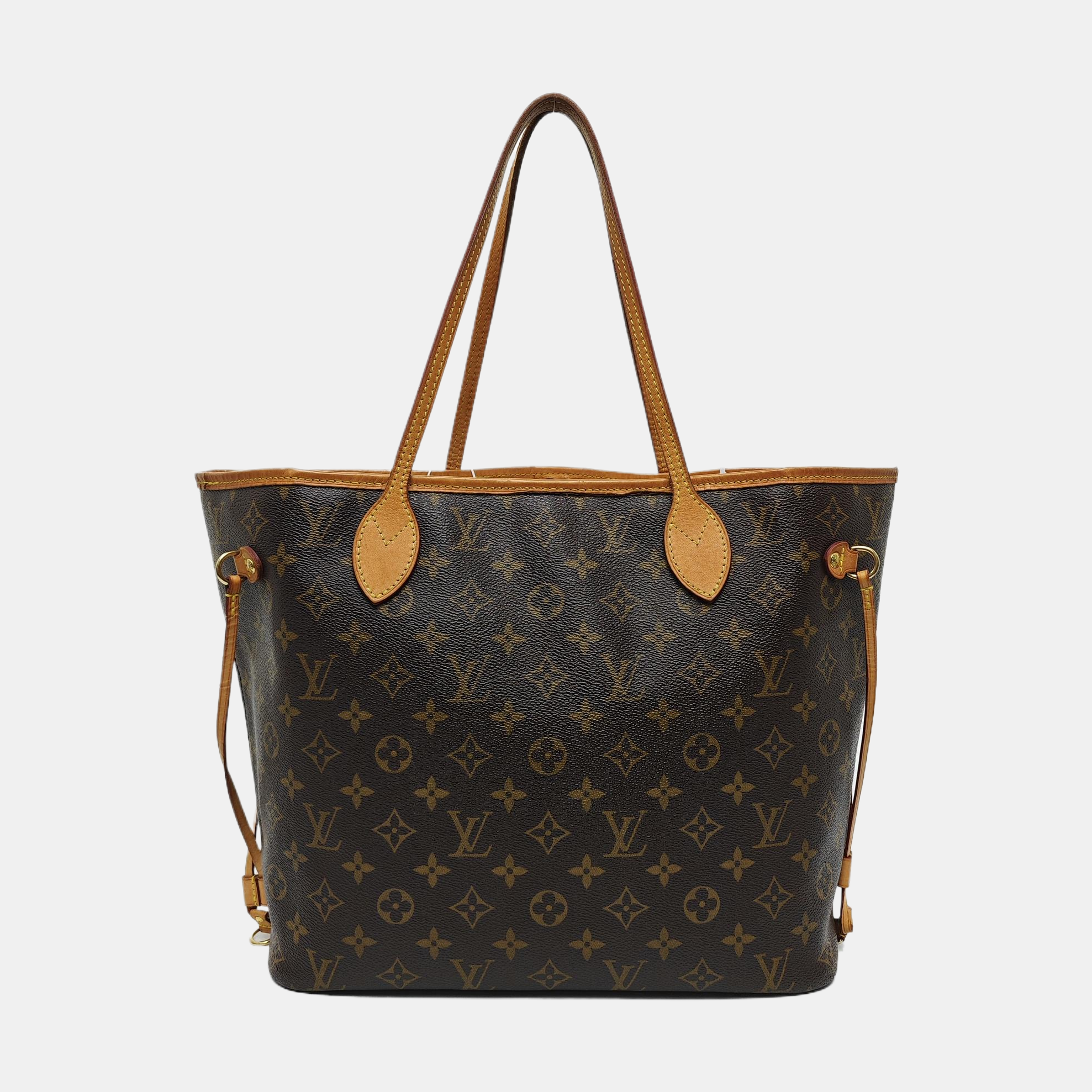 NEVERFULL MM Monogram Coated Canvas Brown