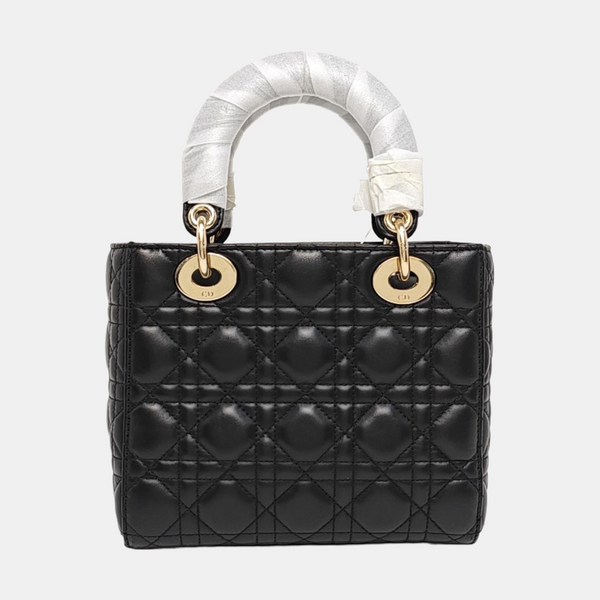 Lady Dior Small Cannage Lambskin Black