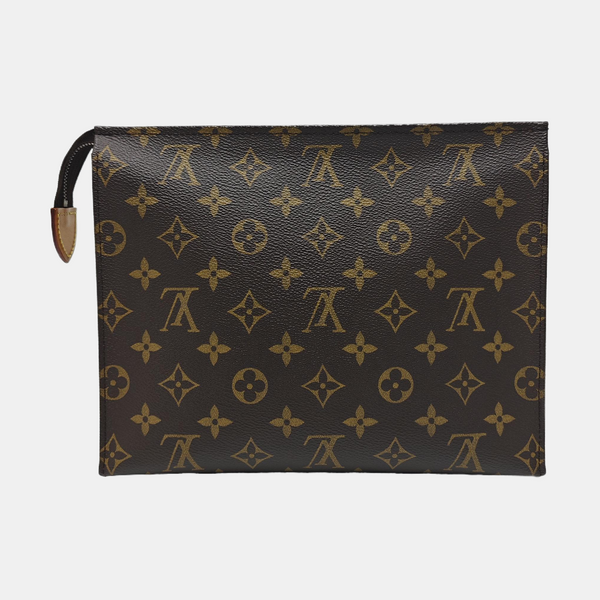 TOILET POCKET 26 Monogram Coated Canvas Brown