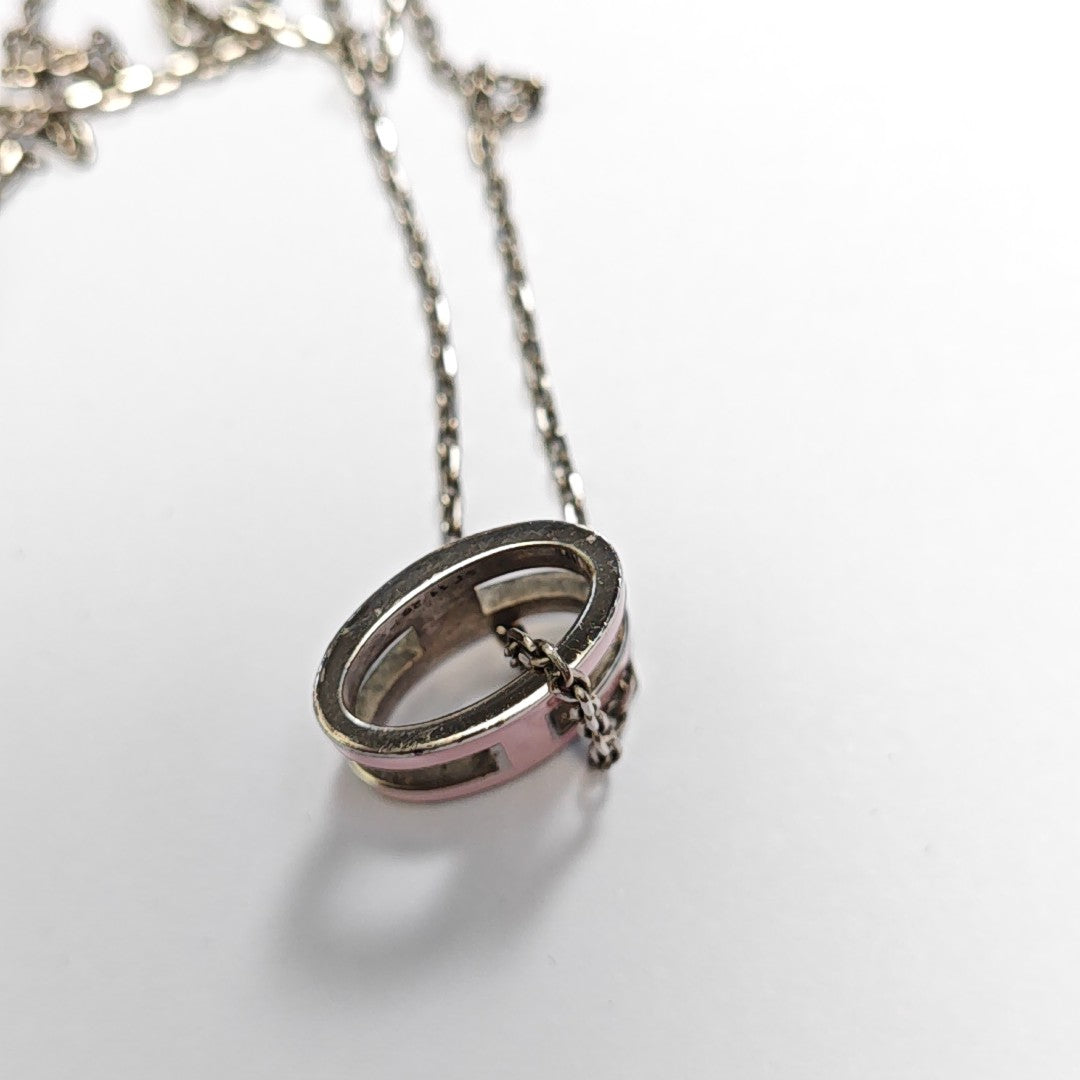 Pop H Metal Silver Necklace