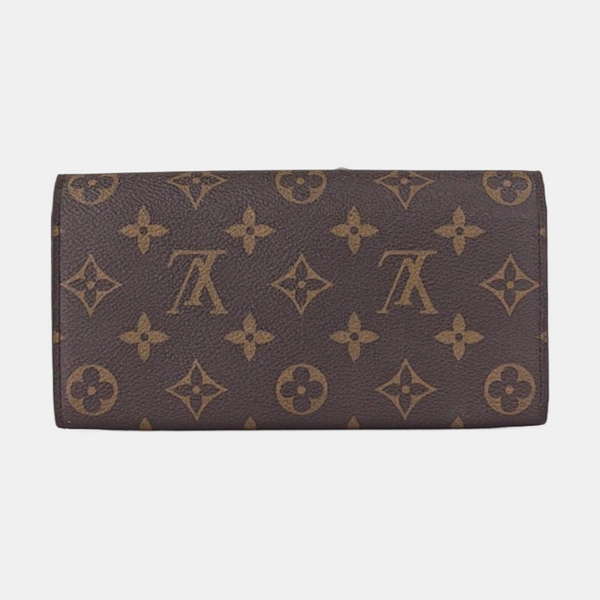EMILIE Monogram Coated Canvas Brown Wallet