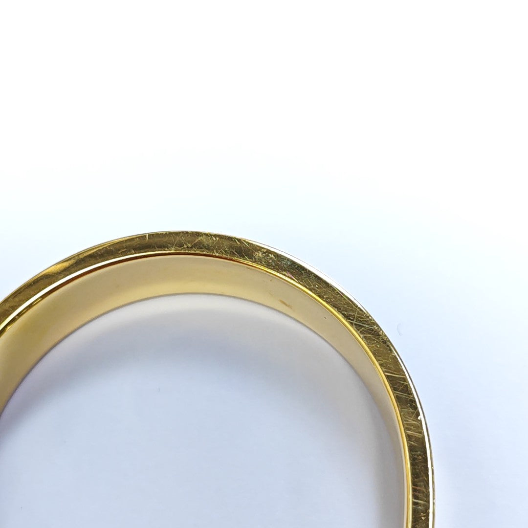 Clic H Metal White Bangle