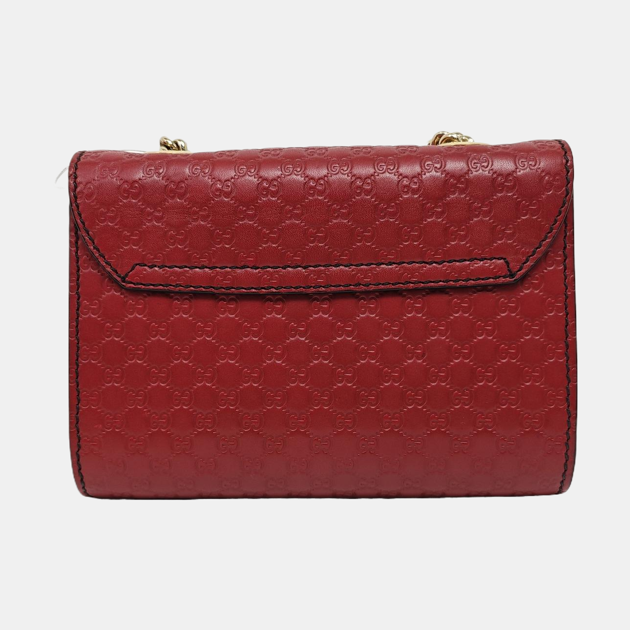 Emily Chain Monogram Calfskin Red