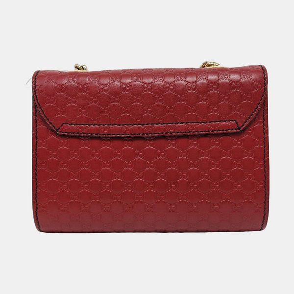 Emily Chain Monogram Calfskin Red