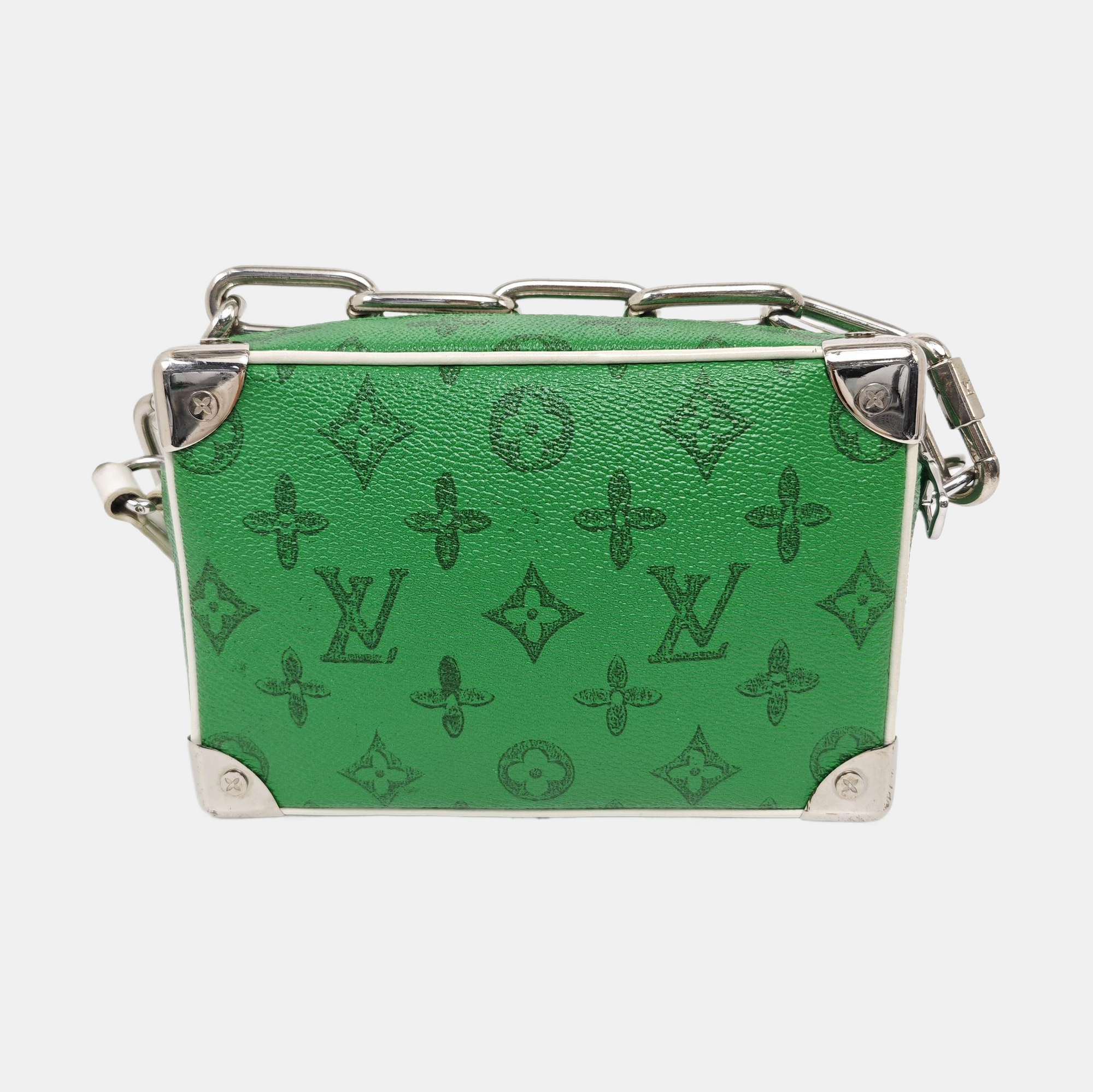 SOFT TRUNK Mini Monogram Coated Canvas Green