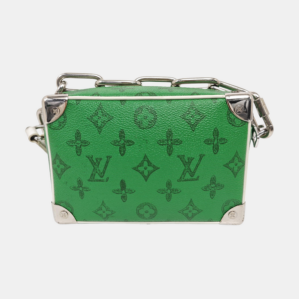 SOFT TRUNK Mini Monogram Coated Canvas Green
