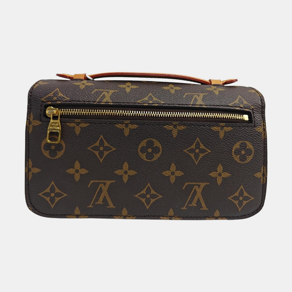 MÉTIS EAST WEST Monogram Coated Canvas Brown