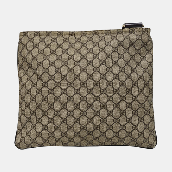 Monogram Coated Canvas Crossbody Bag Black
