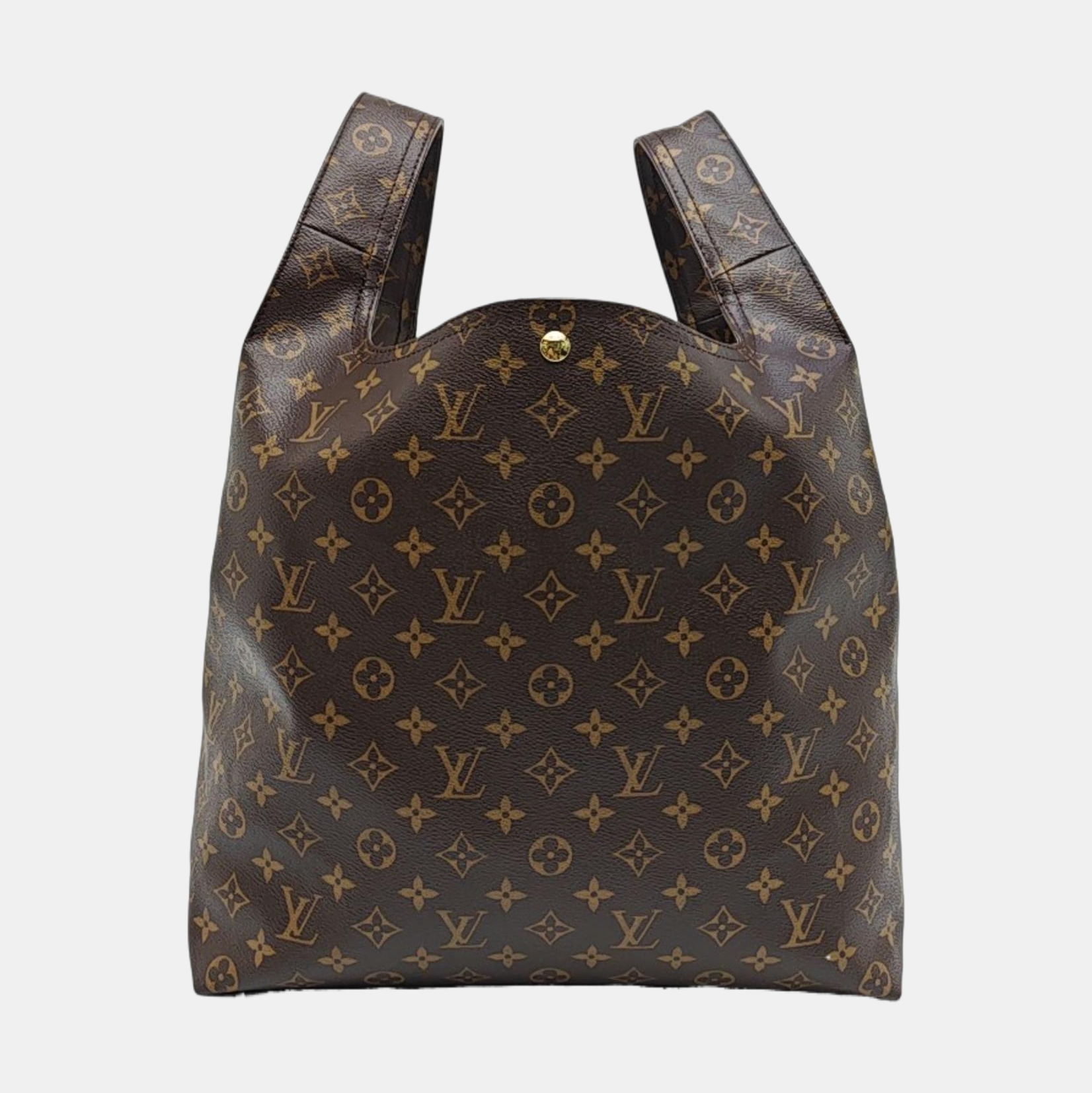 ATLANTIS Monogram Coated Canvas Brown