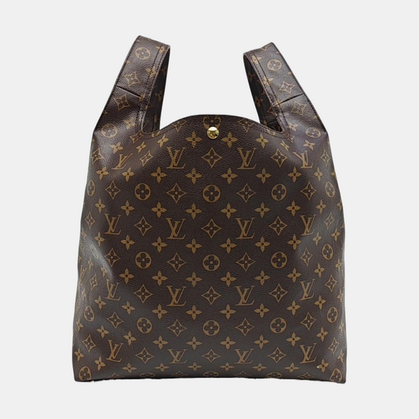 ATLANTIS Monogram Coated Canvas Brown