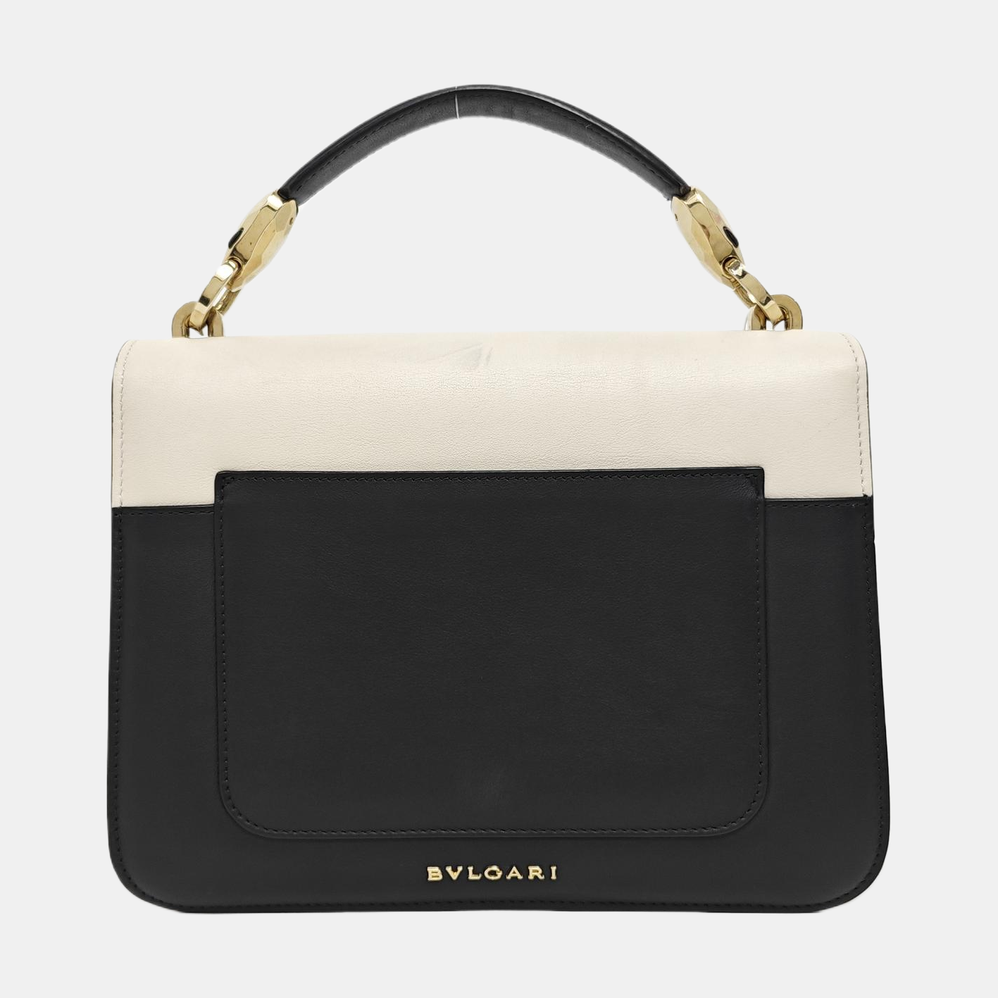 Calfskin Top Handle Bag White