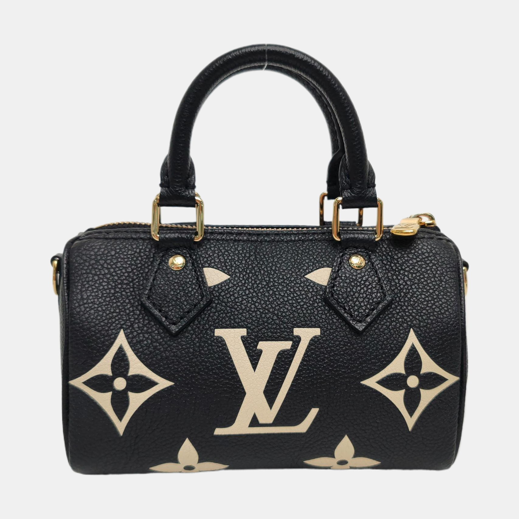 SPEEDY Nano Monogram Calfskin Black