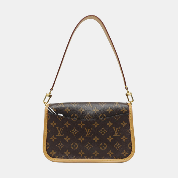 DIANE Monogram Coated Canvas Brown