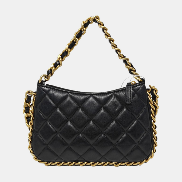 HOBO Small Quilted Lambskin Black
