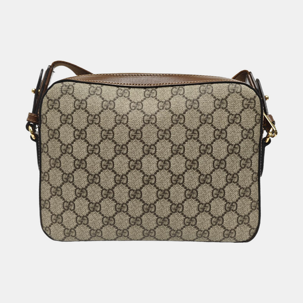 Monogram Coated Canvas Shoulder Bag Black