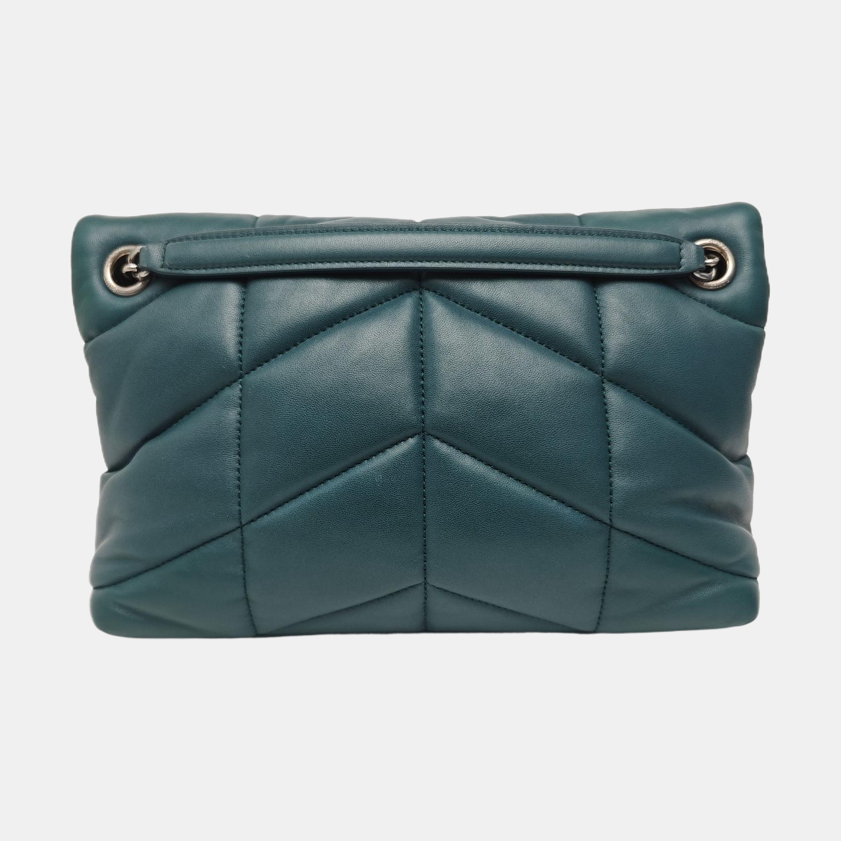 PUFFER Small Quilted Lambskin Green