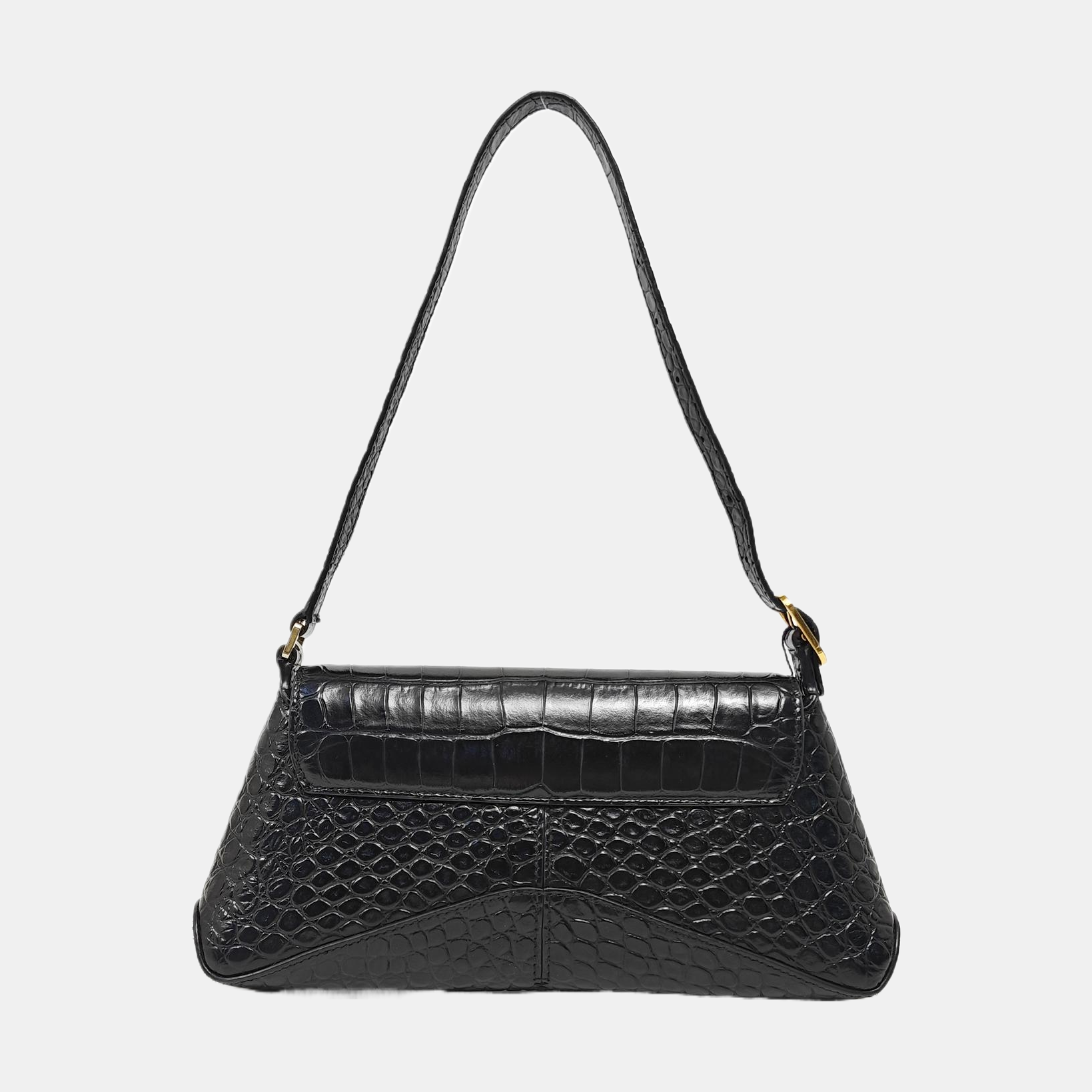 Calfskin Shoulder Bag Black