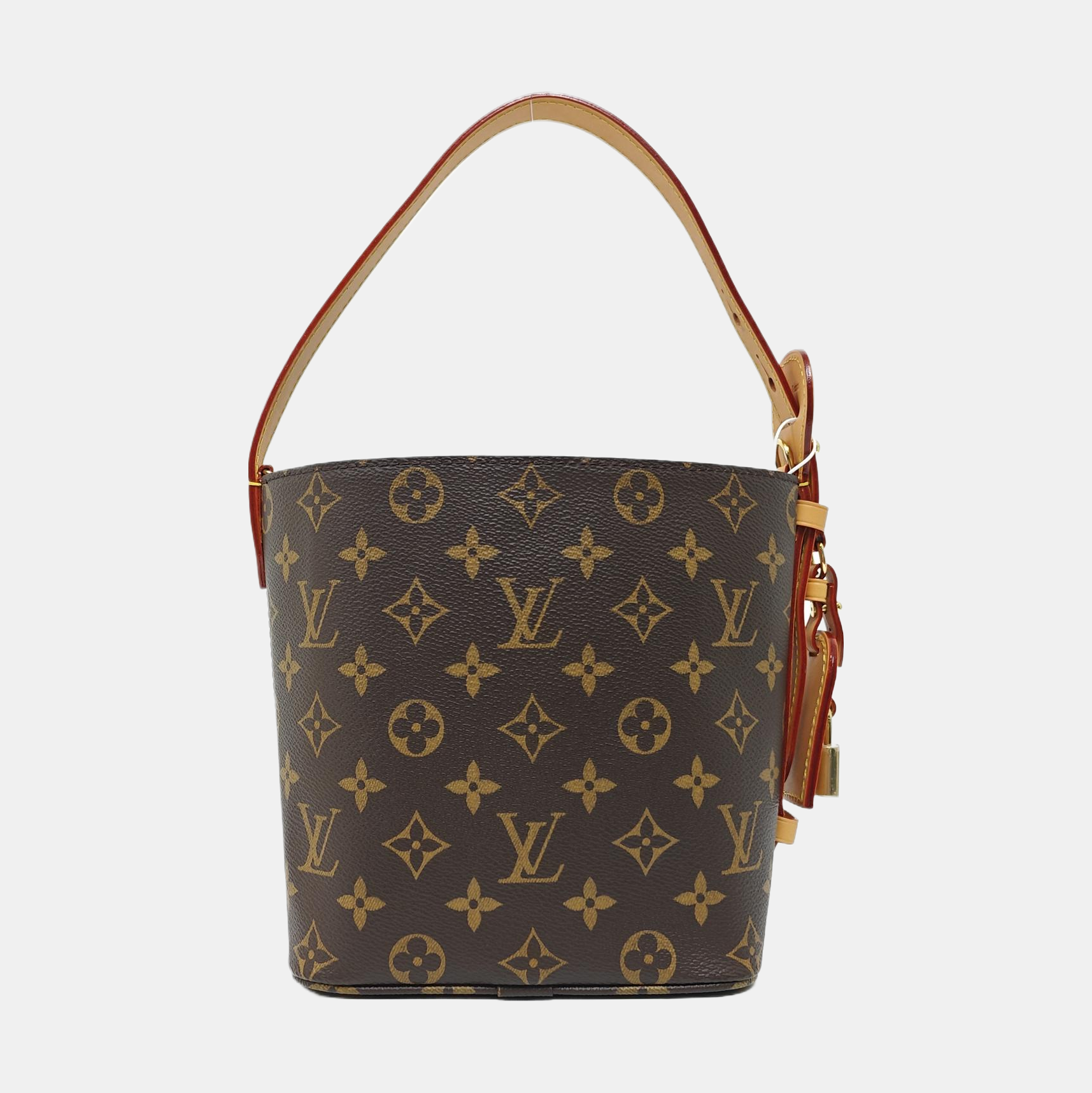 ALL IN BB Monogram Coated Canvas Brown