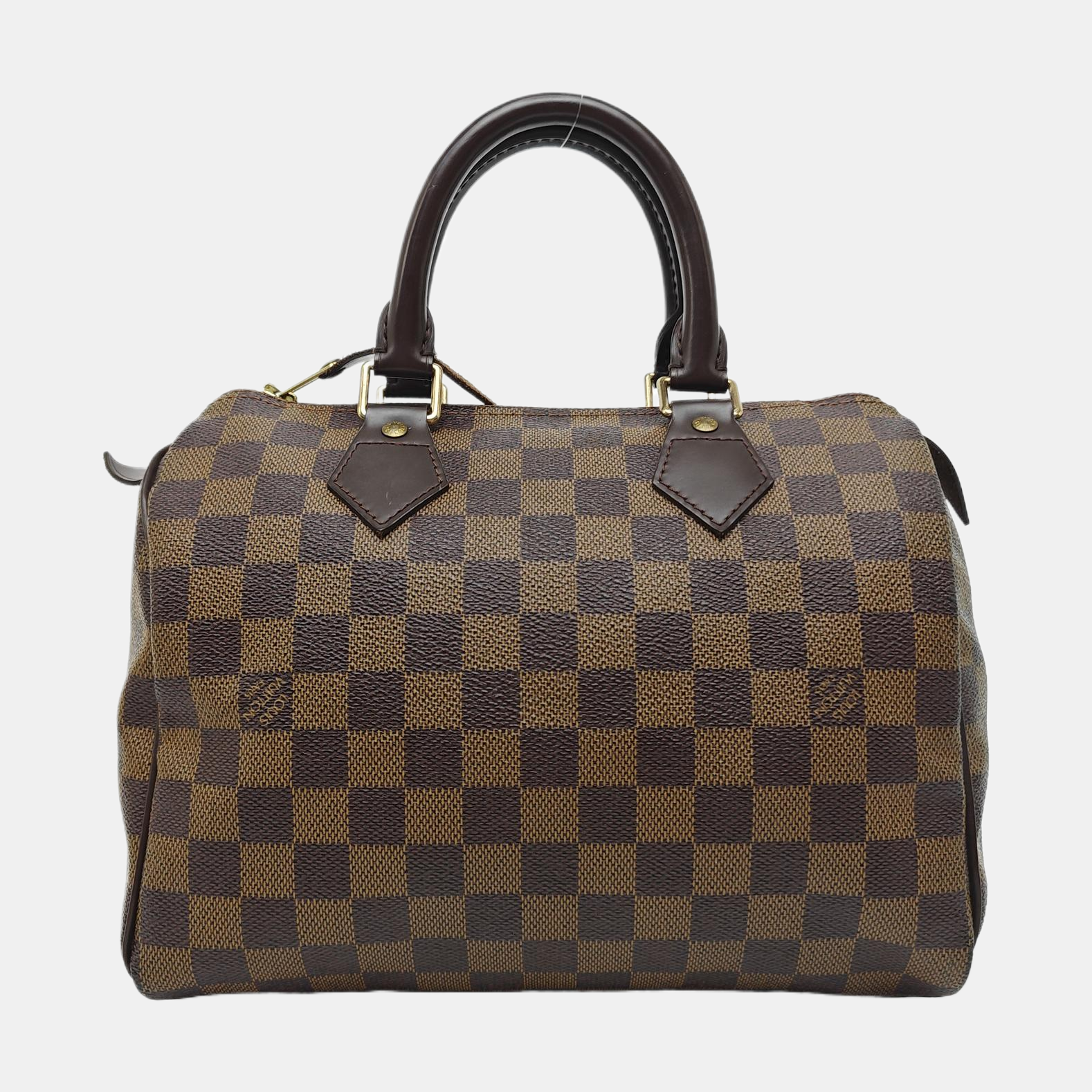 SPEEDY 25 Damier Ebene Coated Canvas Brown