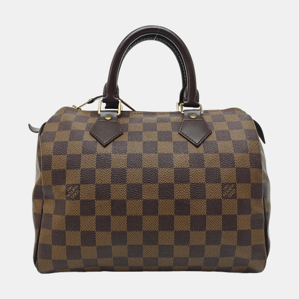SPEEDY 25 Damier Ebene Coated Canvas Brown