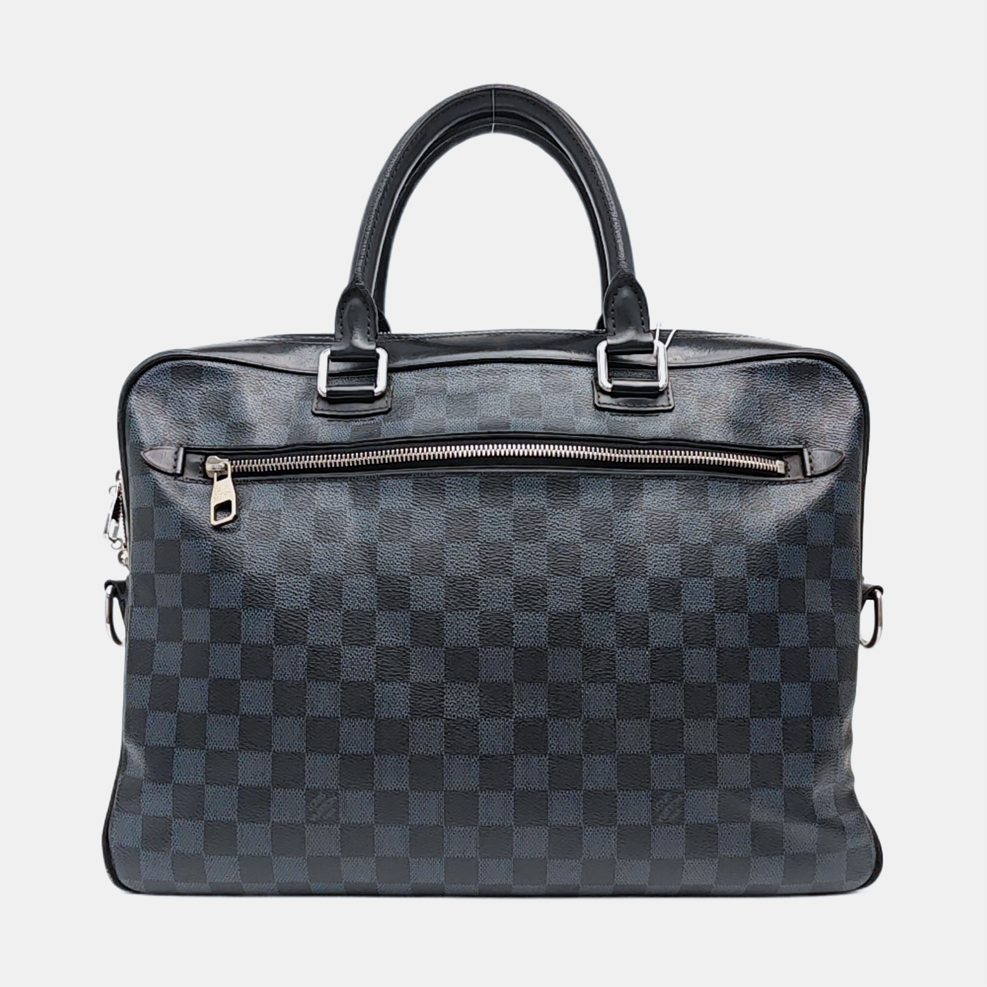 PORTE-DOCUMENTS Damier Coated Canvas Blue