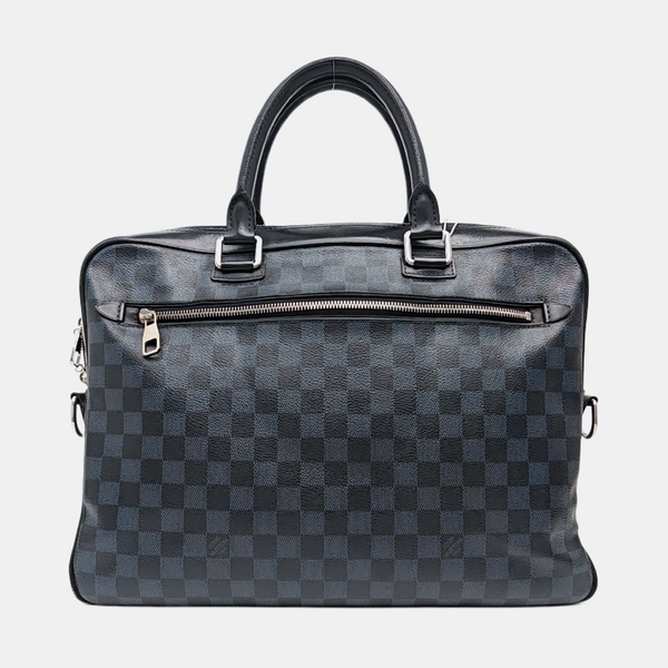 PORTE-DOCUMENTS Damier Coated Canvas Blue