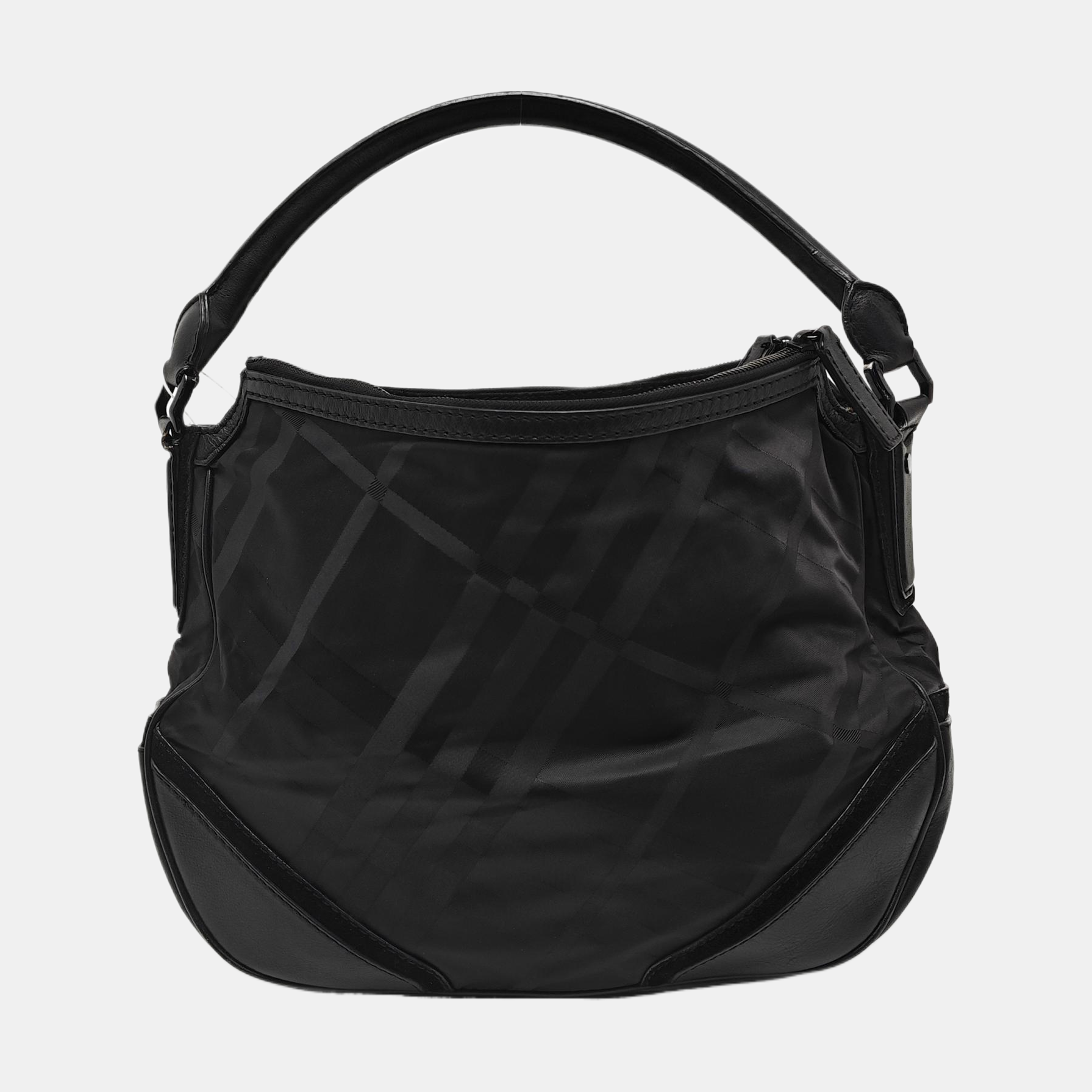 Nylon Top Handle Bag Black