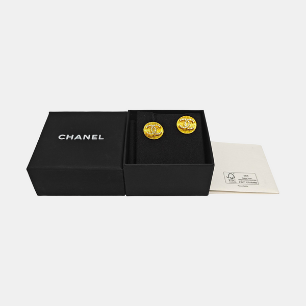 Metal Gold Stud Earrings
