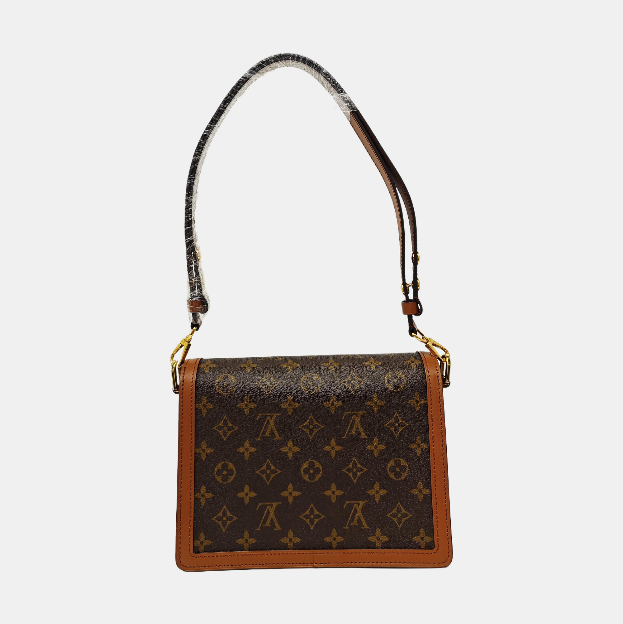 DAUPHINE MM Monogram Coated Canvas Brown
