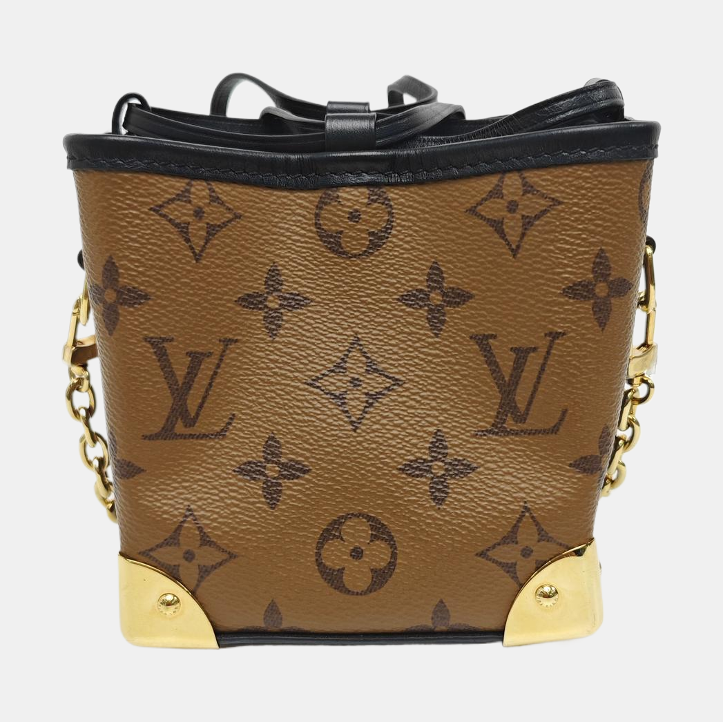 NOÉ PURSE LV CHARMS Monogram Coated Canvas Brown
