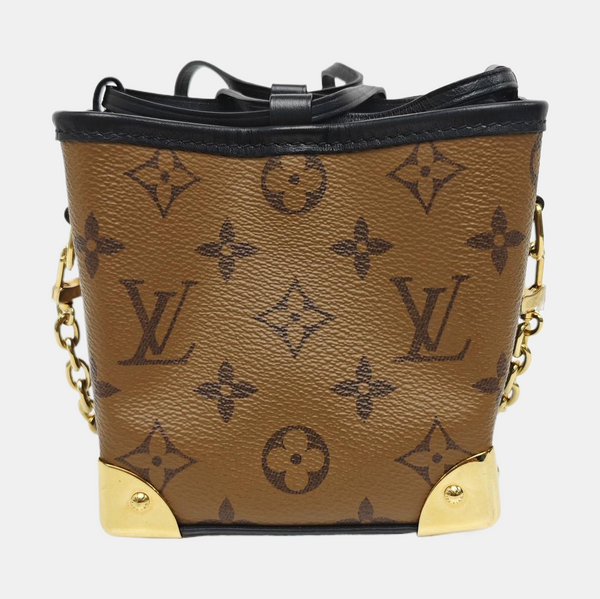 NOÉ PURSE LV CHARMS Monogram Coated Canvas Brown