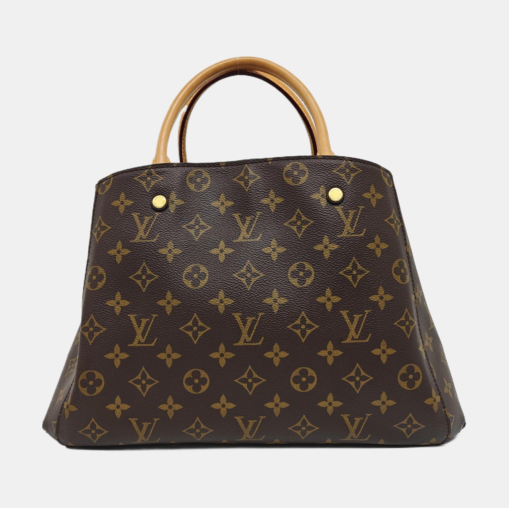 MONTAIGNE Monogram Coated Canvas Brown