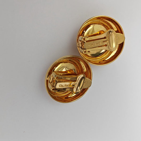 Metal White Clip On Earrings