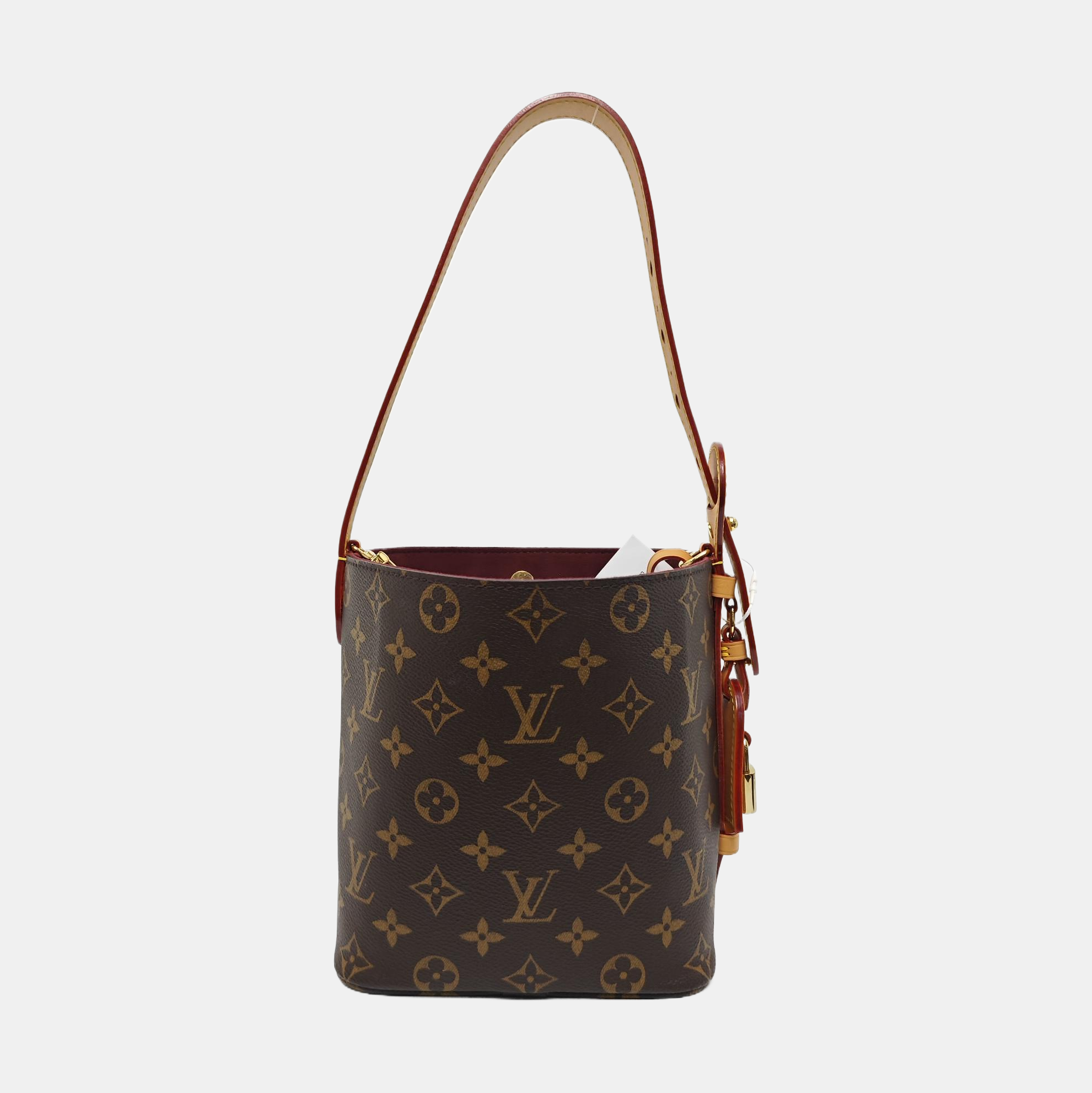 ALL IN BB Monogram Coated Canvas Brown