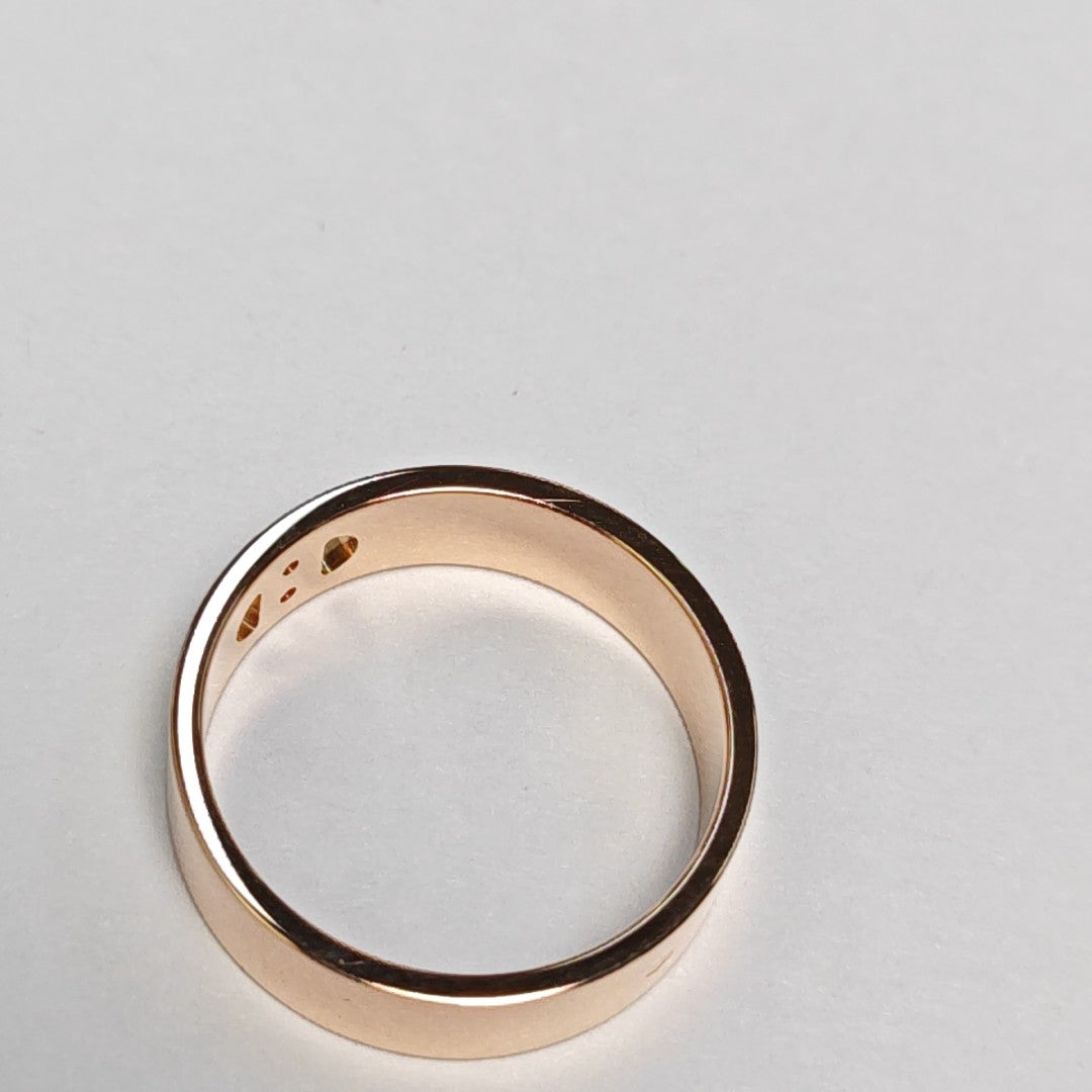 H D'ancre 18k Rose Gold Ring EU 52