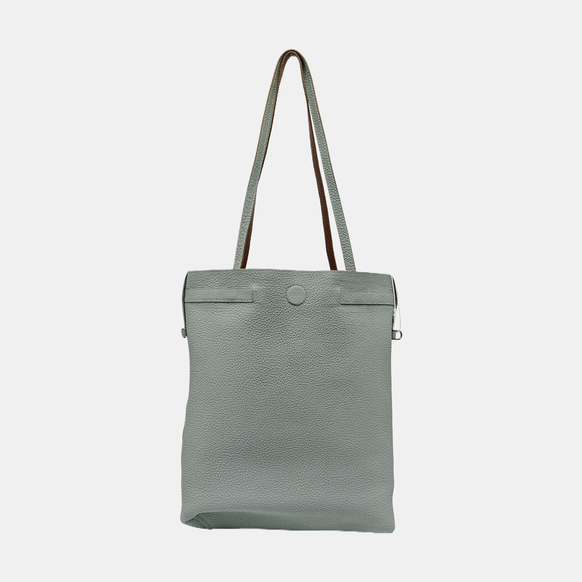 Leather Tote Bag Green