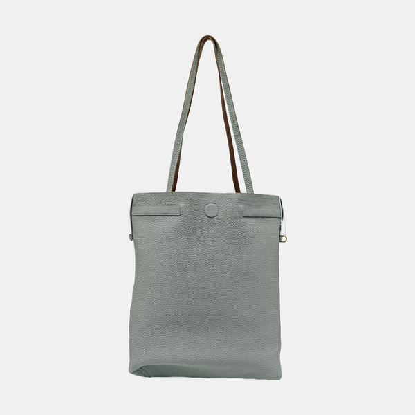 Leather Tote Bag Green