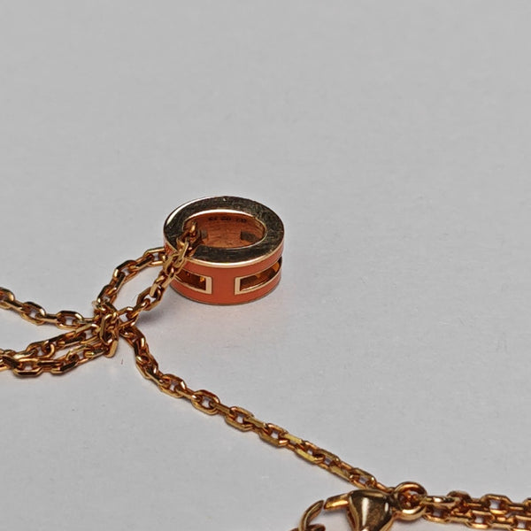 Pop H Metal Rose Gold Necklace