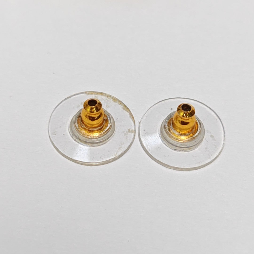 CC Logo Metal Gold Earrings