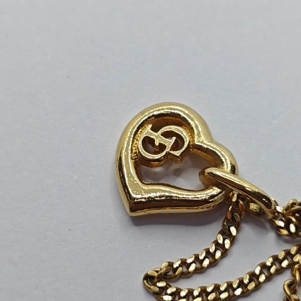 Petit CD Metal Gold Necklace