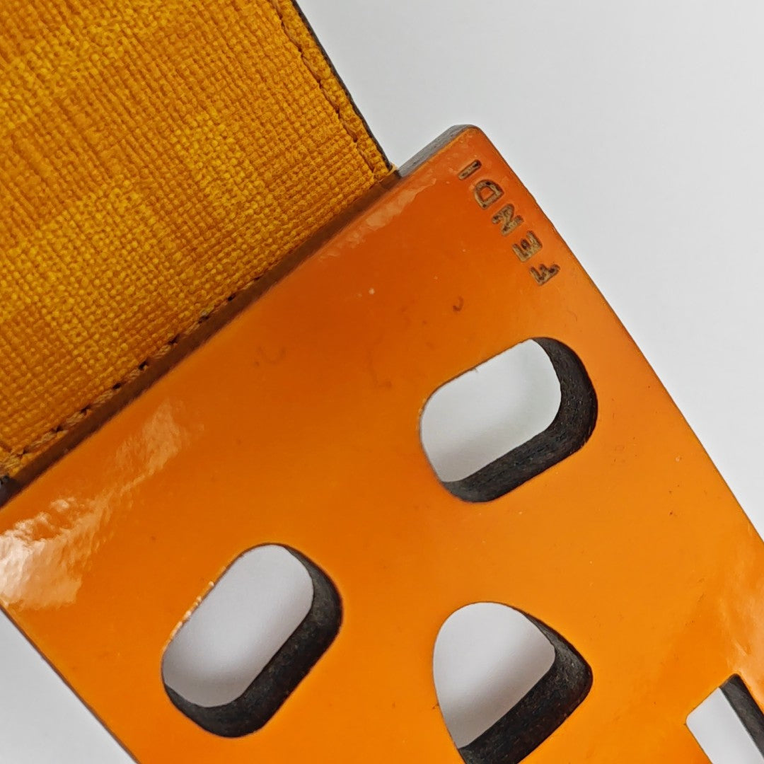 Leather Belt Orange