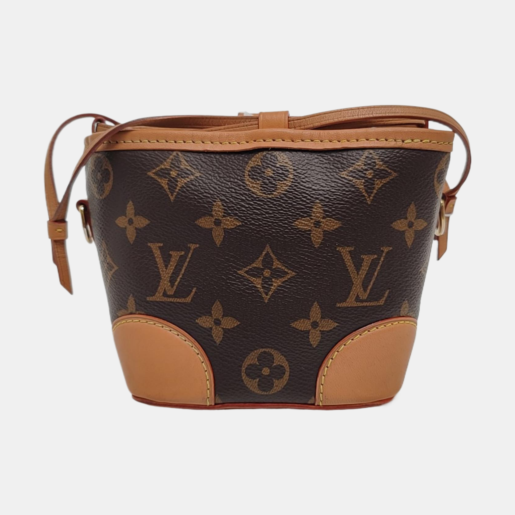 NOÉ Mini Monogram Coated Canvas Brown