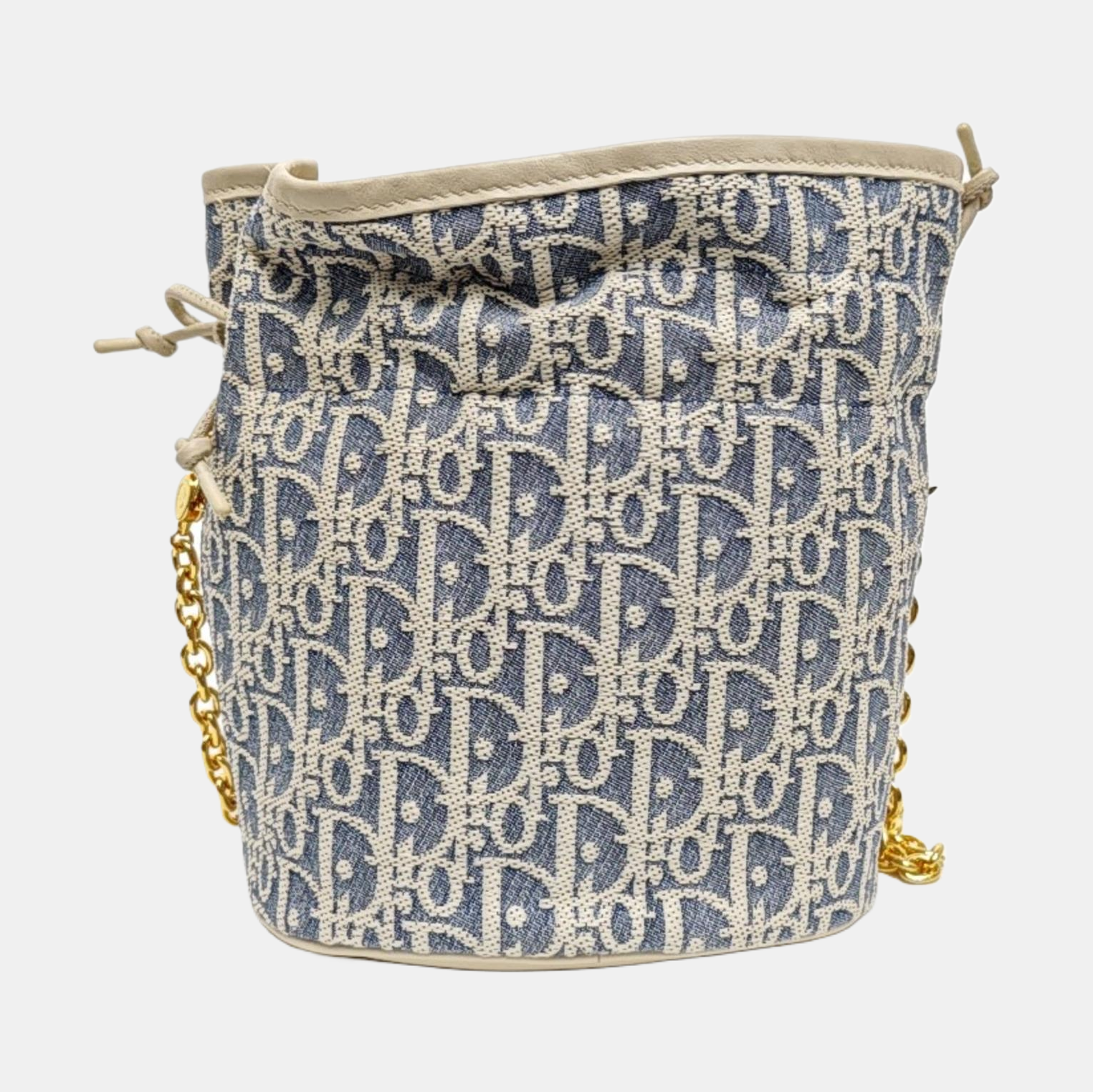 30 Montaigne Mini Oblique Canvas Blue