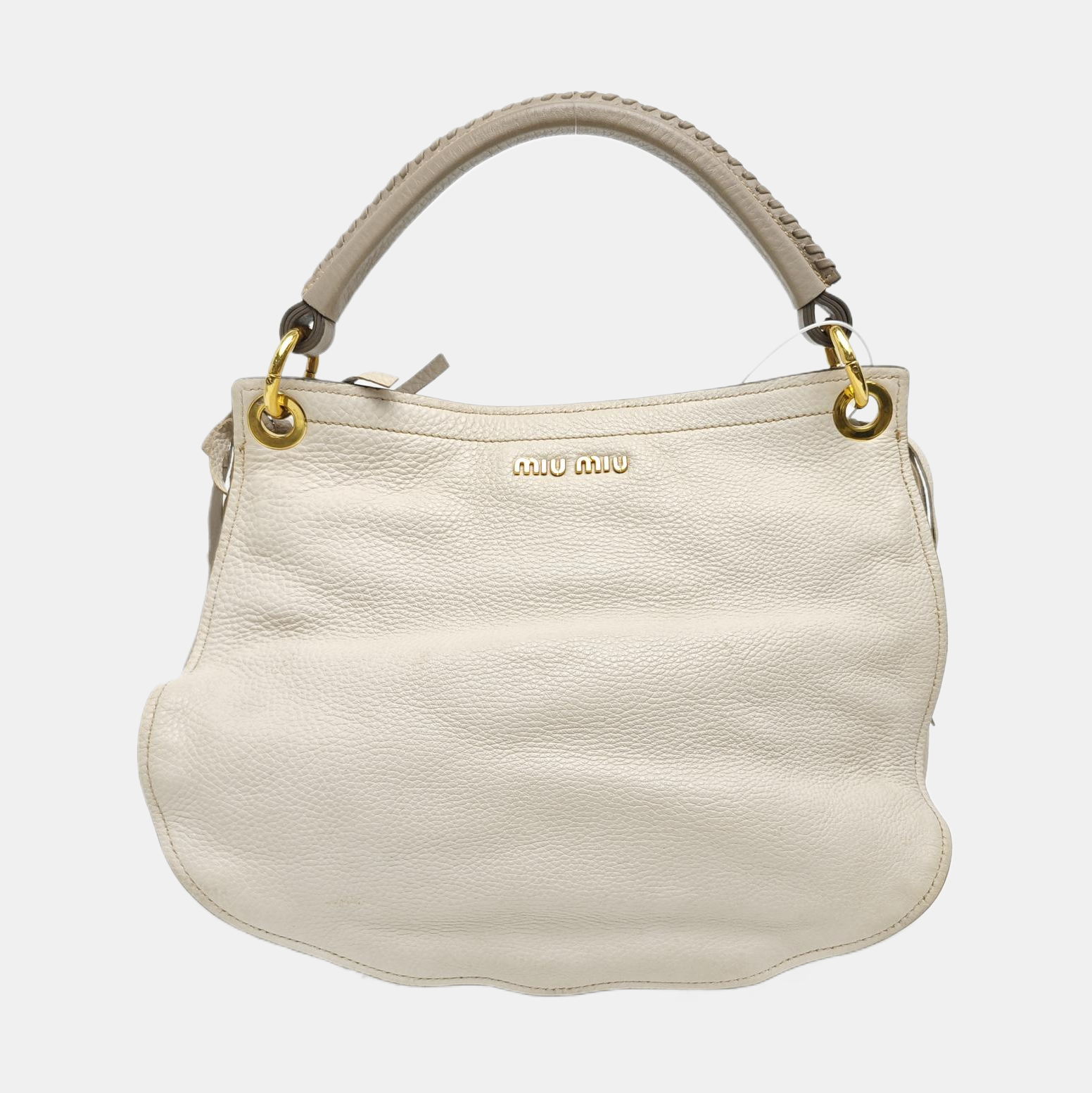 Calfskin Shoulder Bag Gray