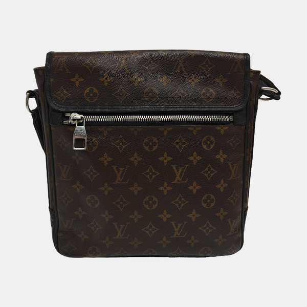 Monogram Coated Canvas Shoulder Bag Brown
